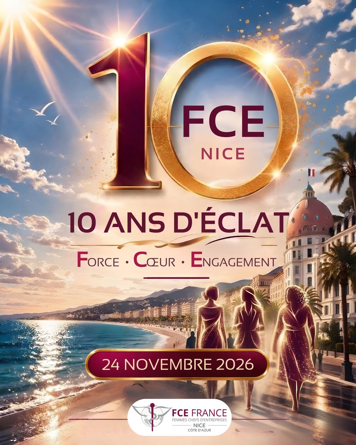 Les 10 ans de FCE Nice, 24 novembre 2026