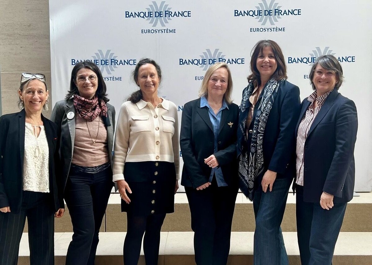 Les adhérentes présentes à la Banque de France le 9 mars 2026