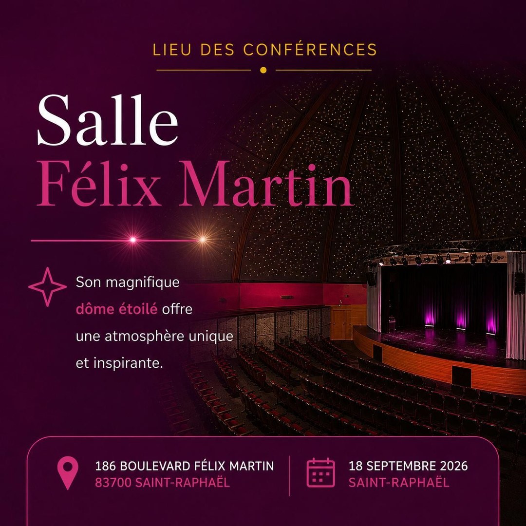 Le dôme étoilé de la salle Félix Martin