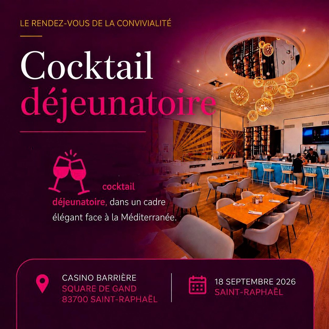 Le cocktail déjeunatoire au Casino Barrière